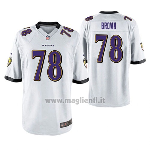 Maglia NFL Game Baltimore Ravens Orlando Brown Bianco